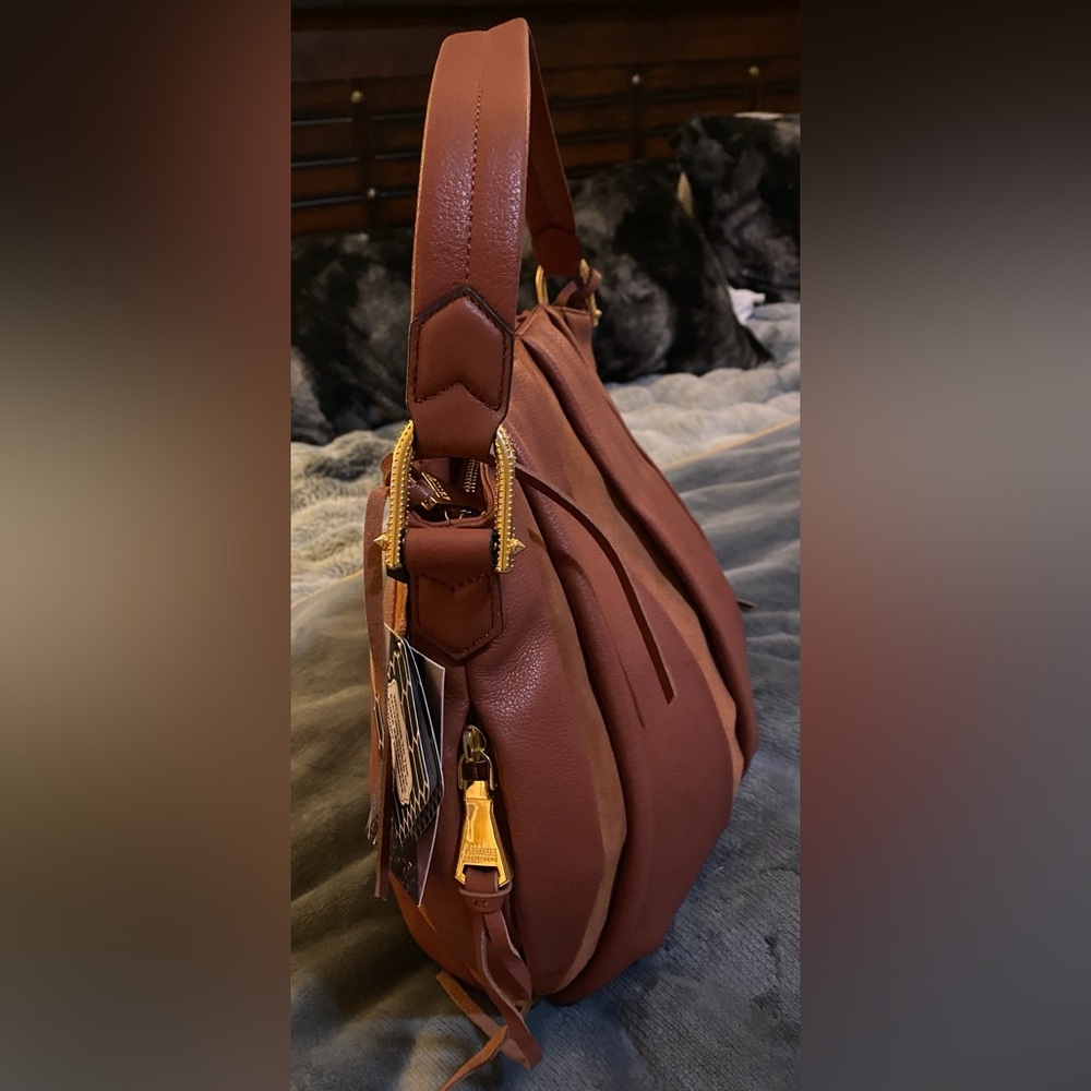 Gorgeous Aimee Kestenberg Rich Brown Shoulder Bag - Picture 4 of 4